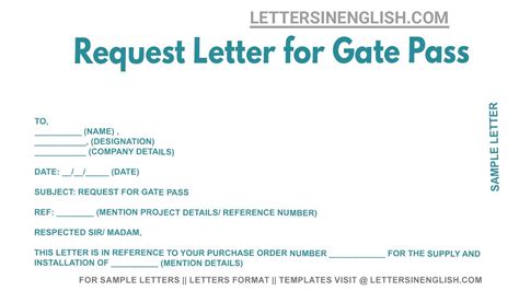 gate pass sample|Request Letter For Gate Entry, Gate Pass For Factory, .